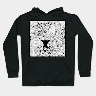 Jungle cat line drawing Hoodie